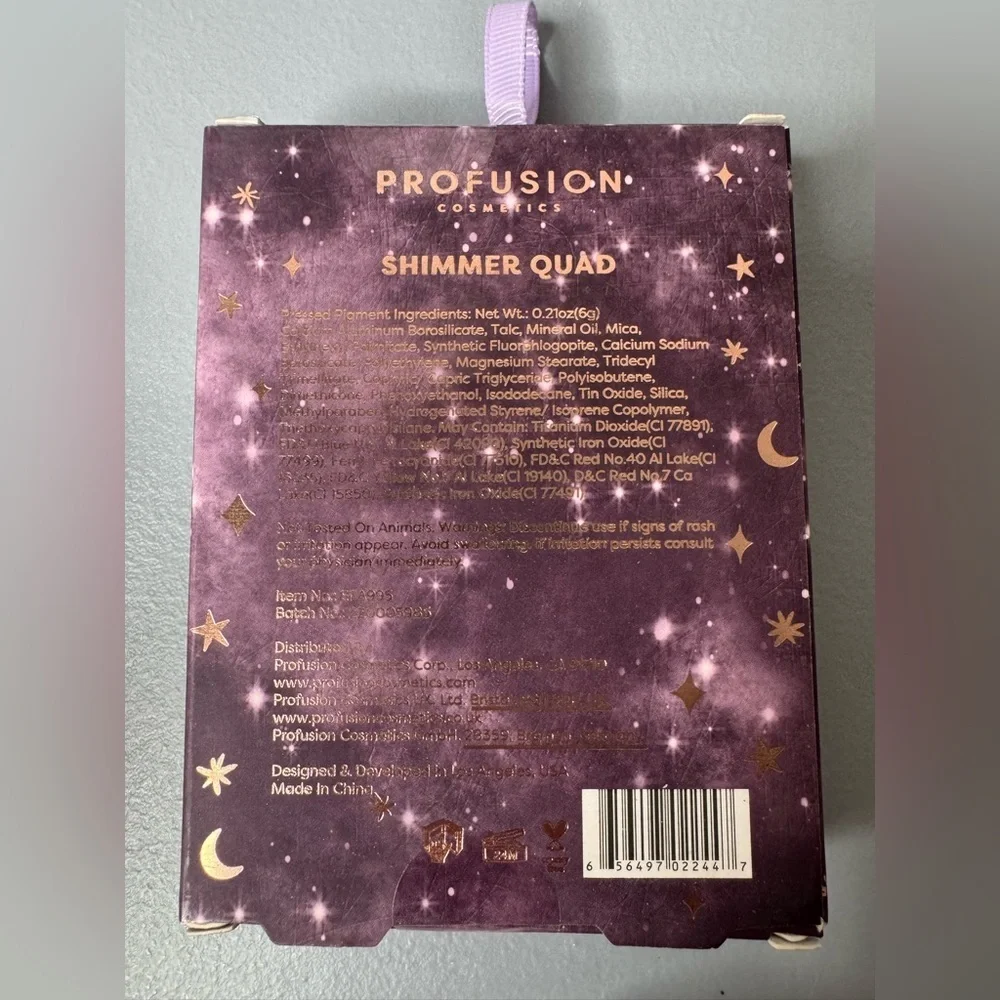 Profusion shimmer quad Bejeweled Mini Shimmer Palette - Teal, Blue, Gold, Purple